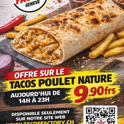 Tacos poulet nature